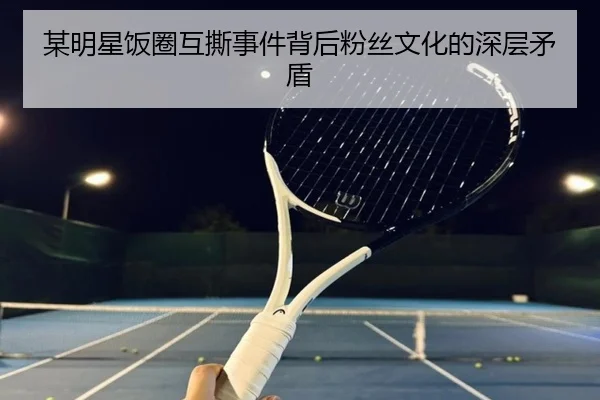某明星饭圈互撕事件背后粉丝文化的深层矛盾